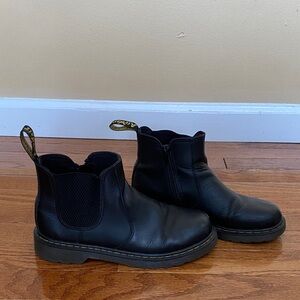 Dr. Martens Black Leather Ankle Boots
